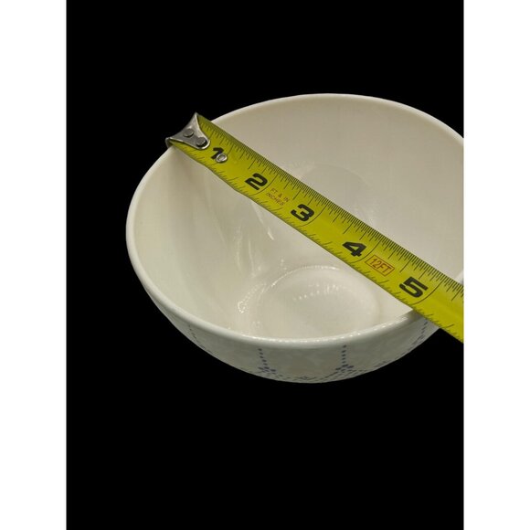 Arcopal France  039 Ceramic Bowl With Blue Pattern 5 Inches Diameter 3 Inches He - Picture 3 of 9